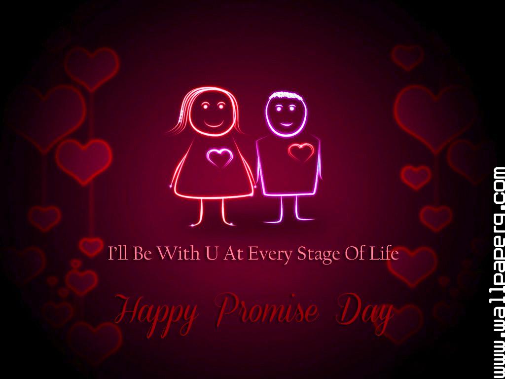 Download Love couple wishes happy promise day 2015 - Promise day wallpapers  for your mobile cell phone