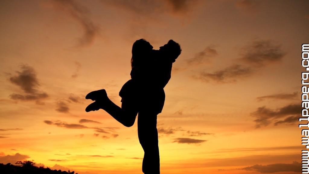 Download Couple Hugging In Sunset New Hot Wallpaper 1024x576 Hug Day