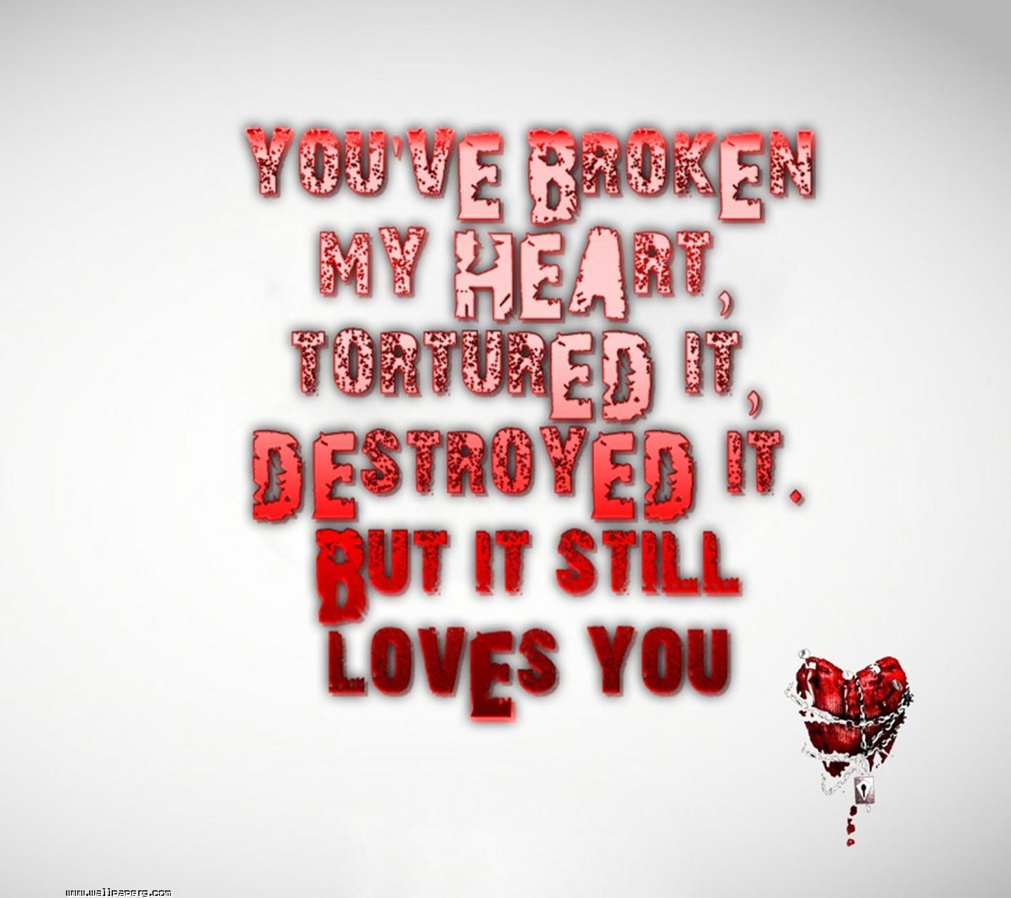 Download Broken heart(3)(1) - Hurt wallpapers- For Mobile Phone