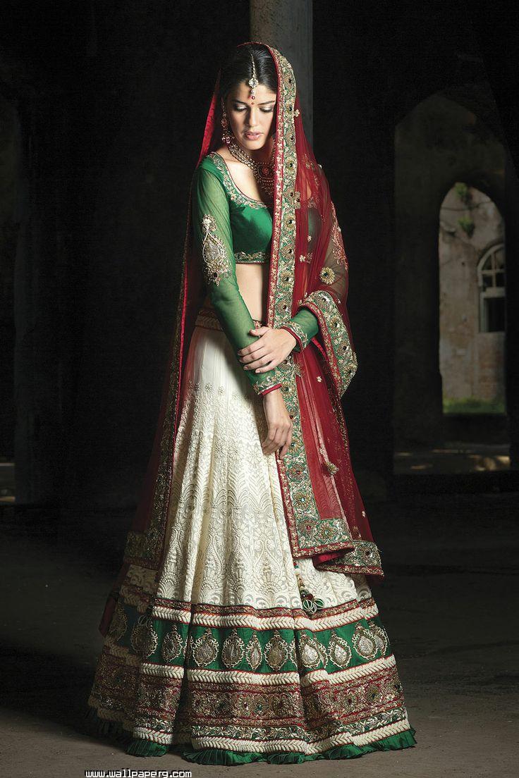 green indian wedding outfit