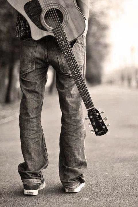 Download I love to carry my guitar - Profile pics of boys for your mobile  cell phone