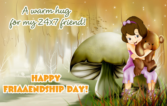 Download Friendship day girl with teddy bear - Friendship day images for  your mobile cell phone