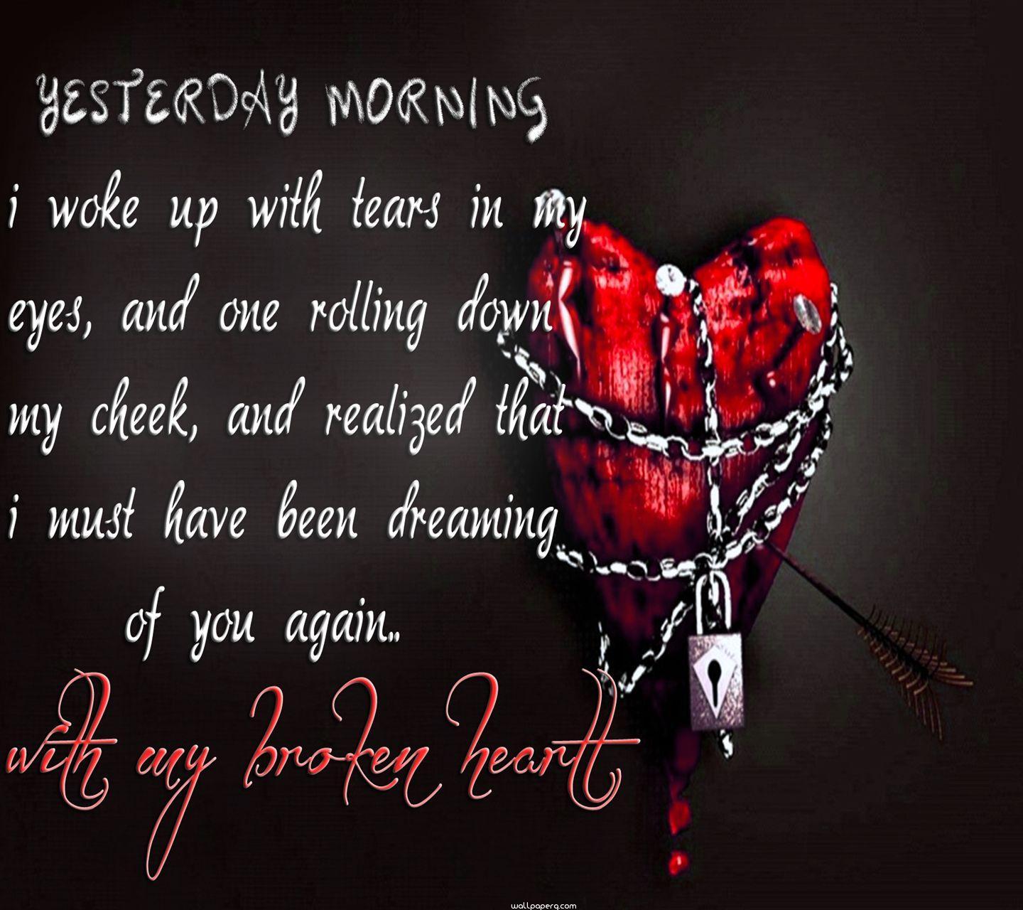 Download Painful heart hd wallpaper for mobile - Heart touching love quote  for your mobile cell phone