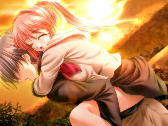 Download Anime boy and girl love - Romantic wallpapers for your mobile cell  phone