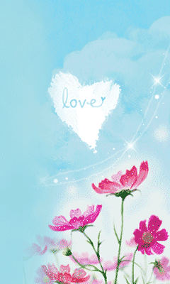 Download Animated love clouds and flowers - Rose day wallpapers- For Mobile  Phone
