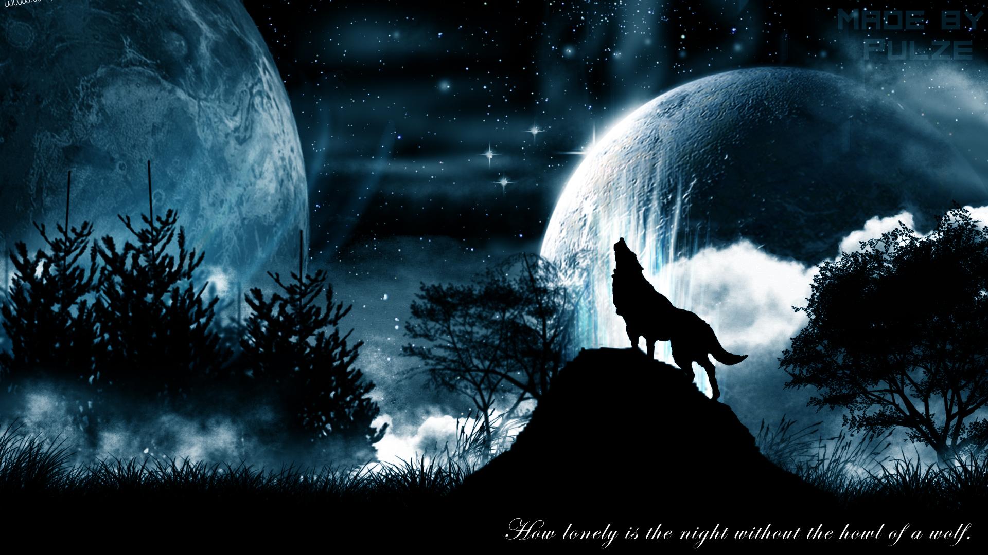 Download Howling wolf - 3d hd nature