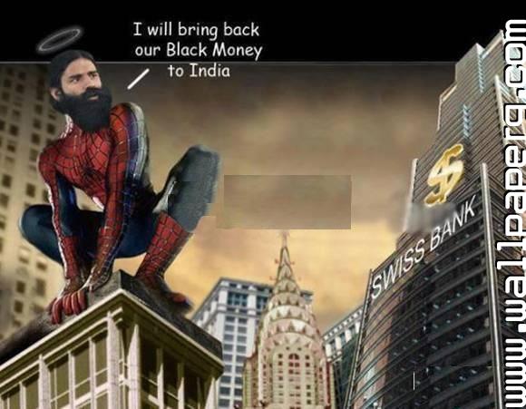 Download Ramdev baba indian spiderman - Whatsapp funny images for your  mobile cell phone