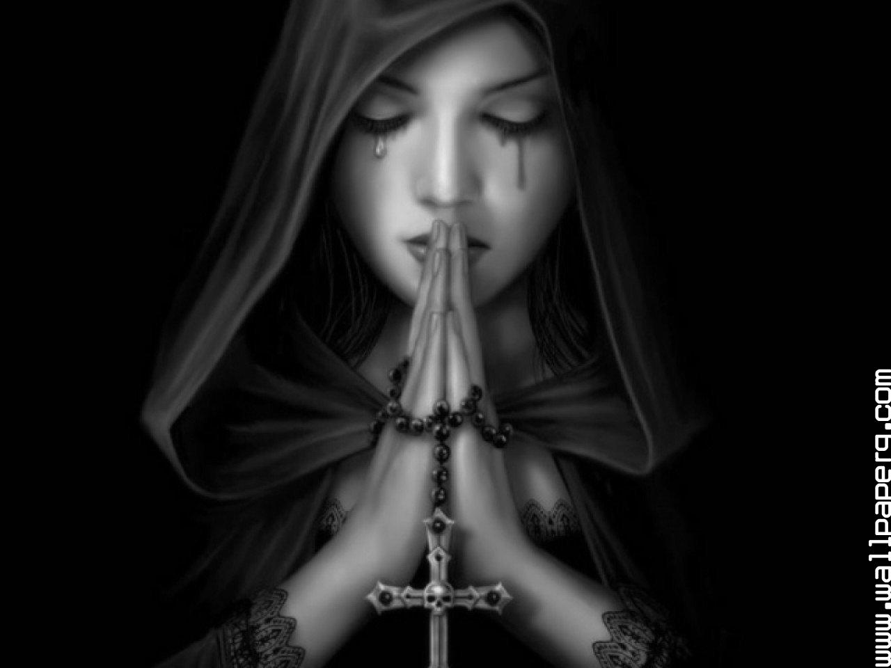 Download Gothic prayer - Cute baby profile pics- For Mobile Phone