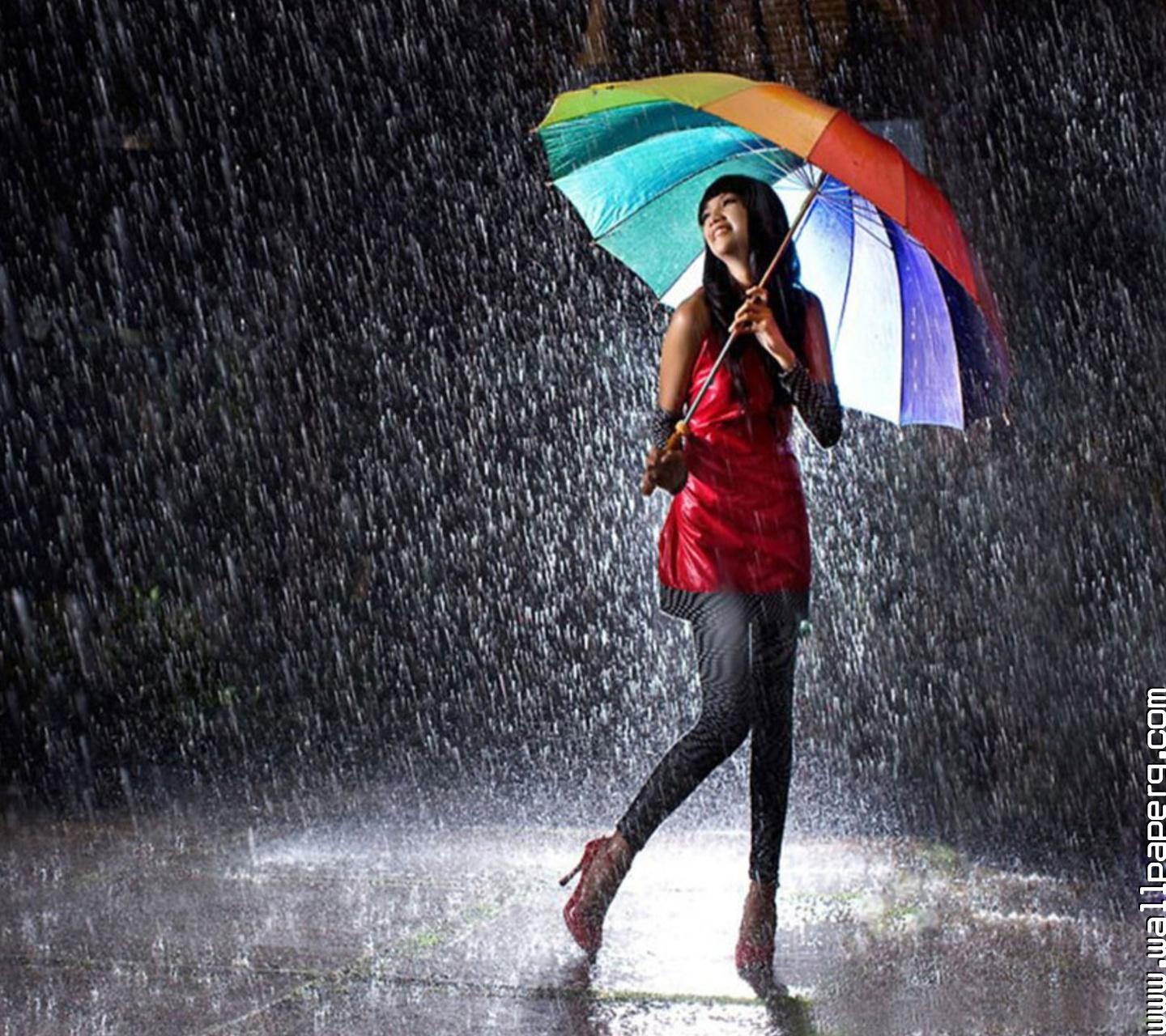 Download Girl in rain - Profile pics for girls for your mobile cell phone